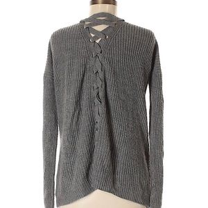 Gray braid cardigan size Medium